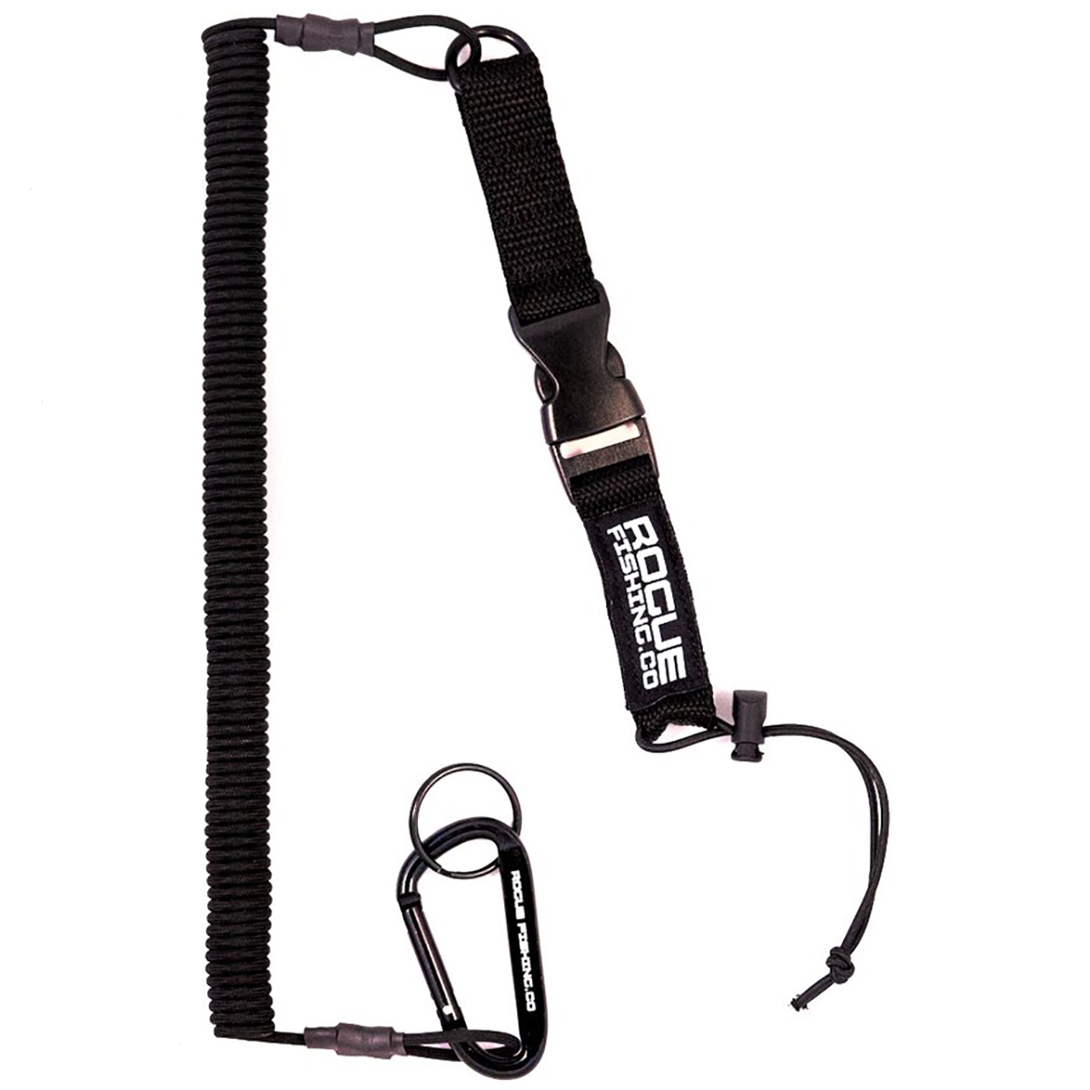 Rogue Defender Paddle & Rod Leash Black