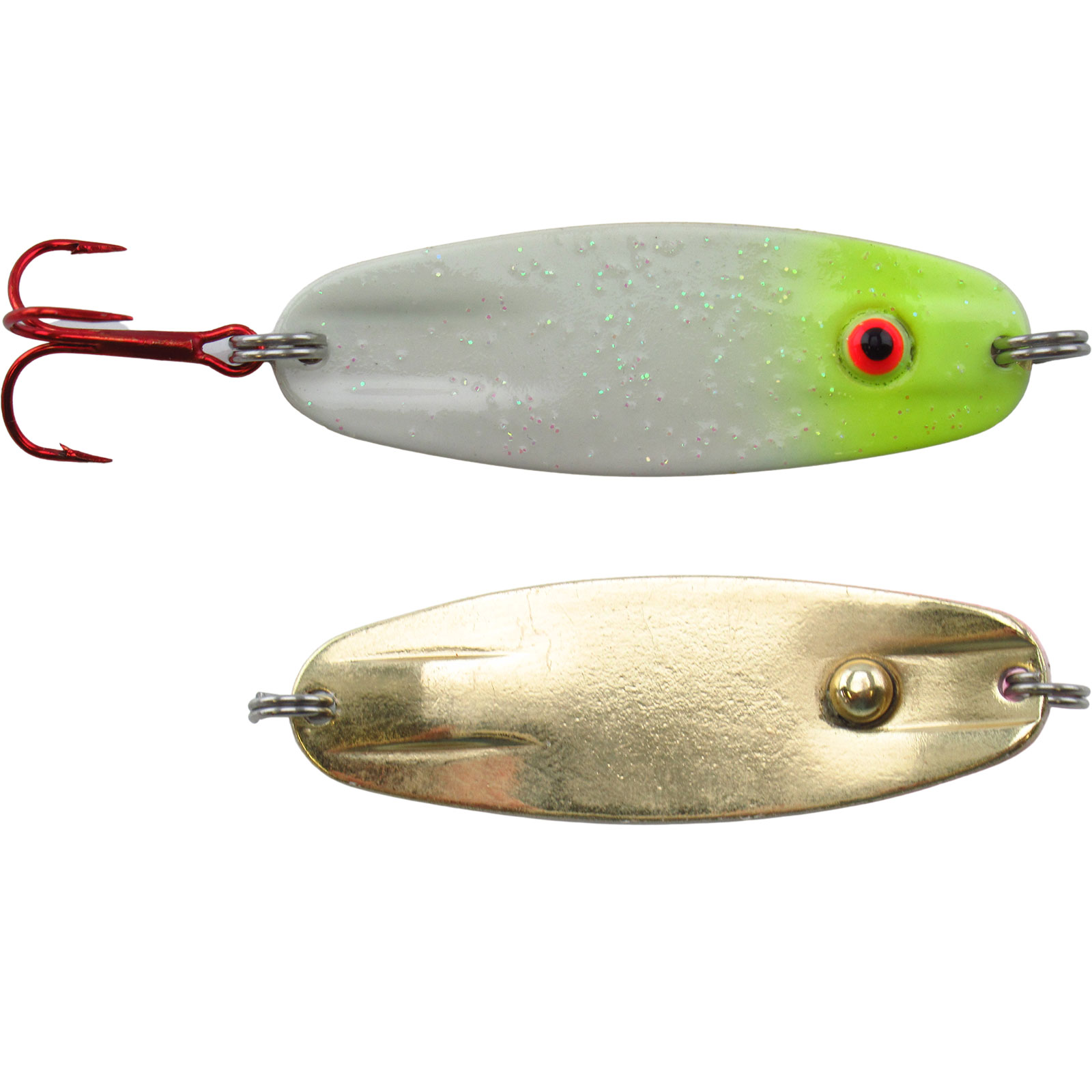 Lindy Quiver Spoon: Chartreuse Glow / Gold; 1/8 oz.