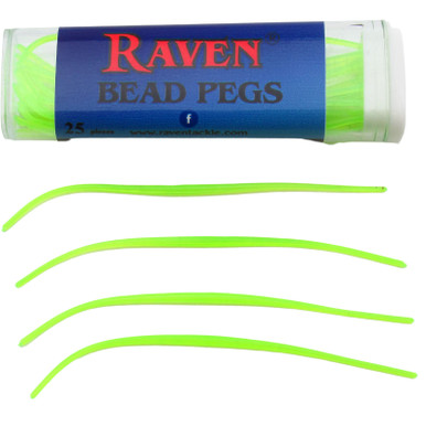 Pegs Raven Beads Per Pesca – 25 Pezzi Arancioni – Doppio Utilizzo