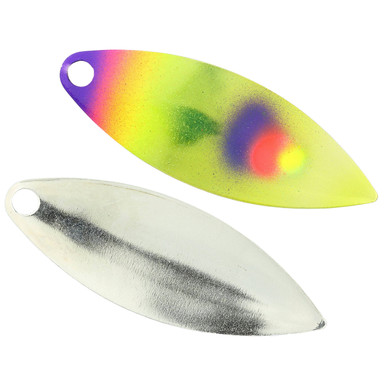 blades for fishing lures Moonshine Harness Agent Orange ranging flash Geecrack G Blade Spinnerbait, Flash