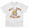 WEST TAMPA SPARTANS FAN SHIRT - UNISEX - WHITE TEE