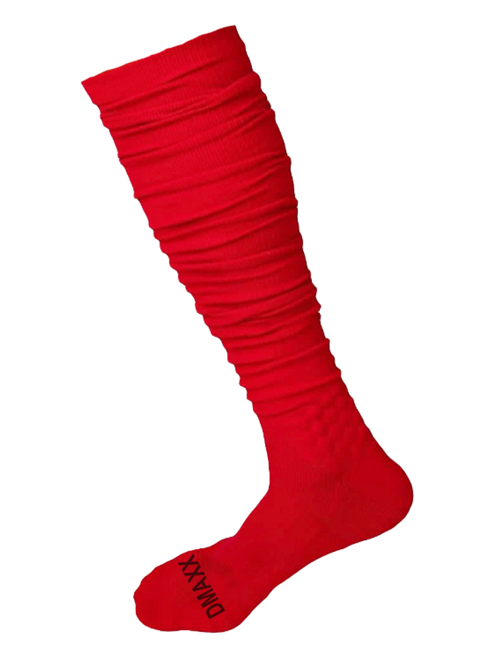 RED - OBJ Padded - EXTRA Long Scrunchie  Socks  - See Product Video
