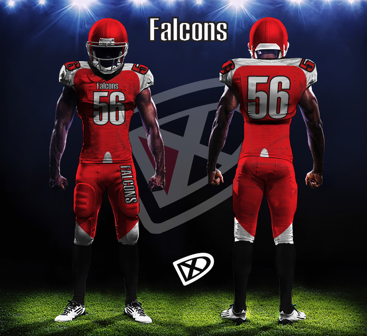 Fully Custom Game Football Uniforms - Design examples