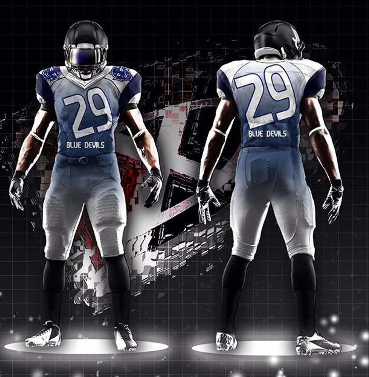 Fully Custom Game Football Uniforms - Design examples