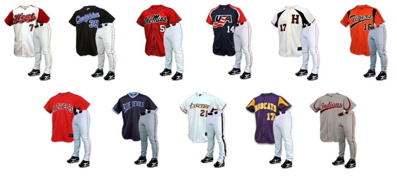 sublimated baseball uniforms