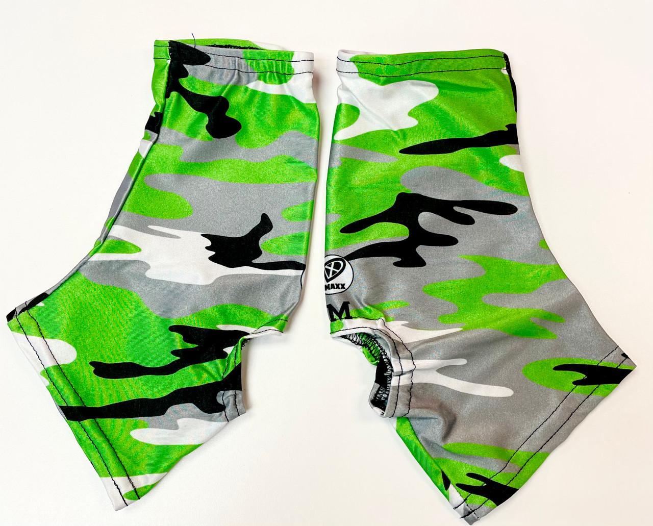 Neon Green/ Silver/Black Camo Cleat Cover(Spats)