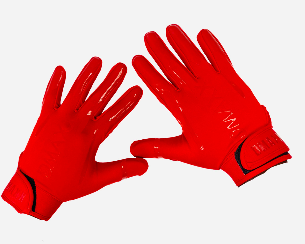 Red Sticky Football Gloves