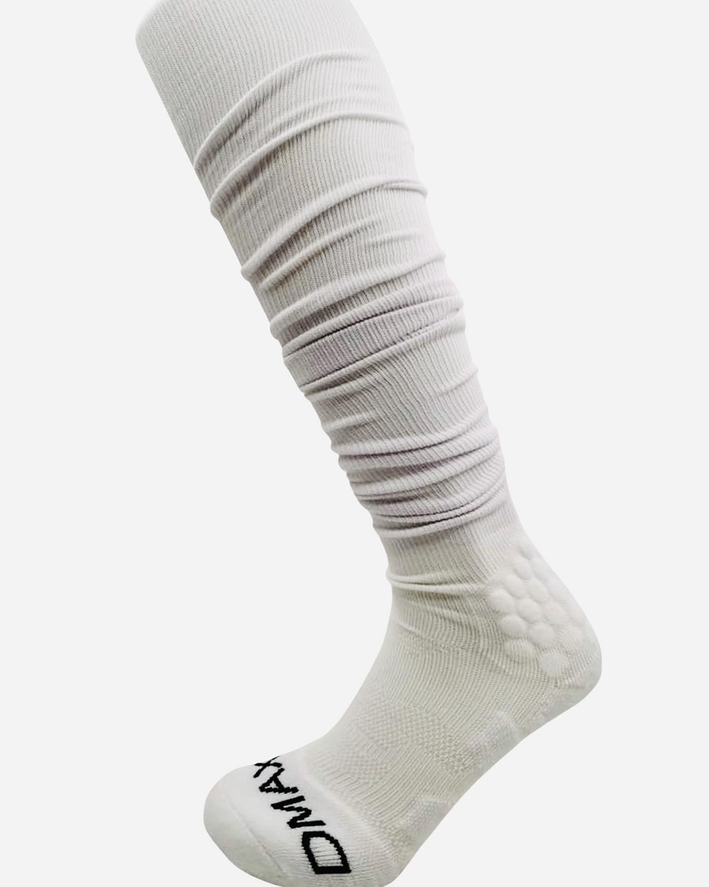 WHITE - OBJ Padded - EXTRA Long Scrunchie  Socks - See Product Video