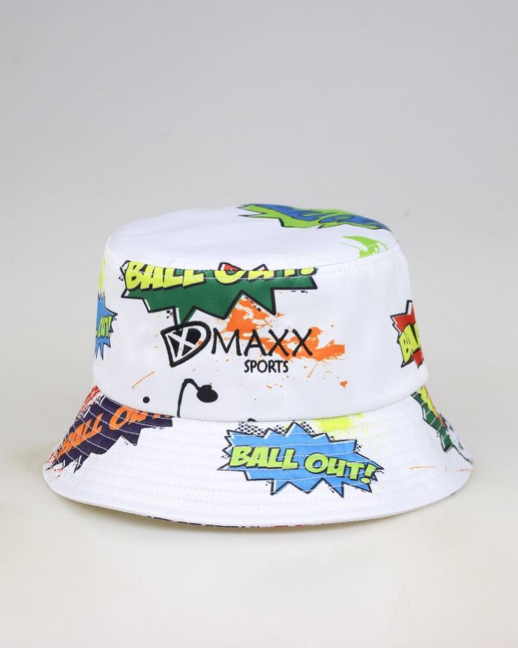 White Ball Out Bucket Hat