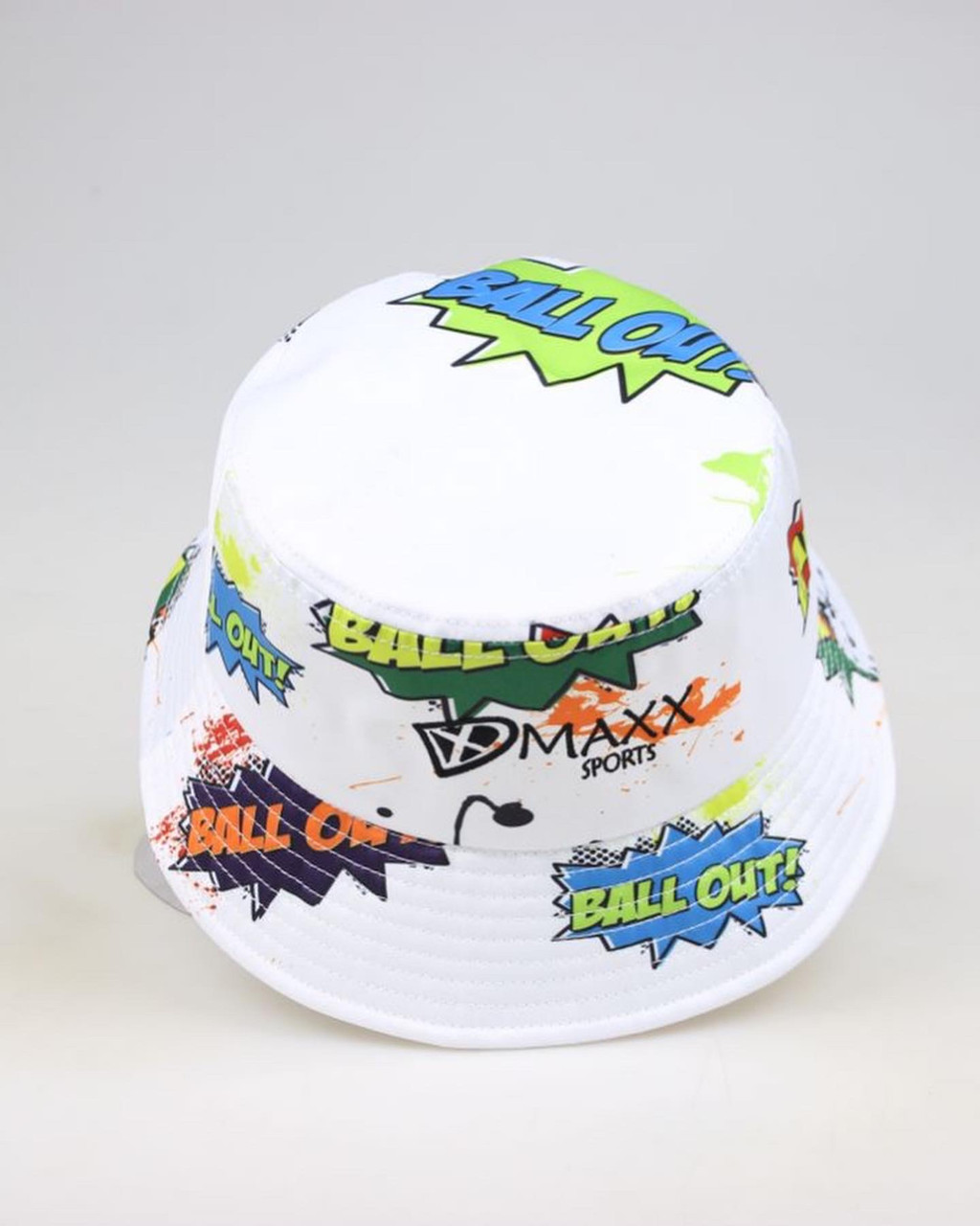 White Ball Out Bucket Hat