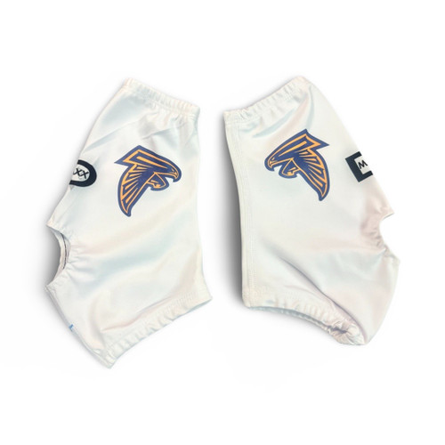 Custom White Spats (CLEAT COVERS)  - upload your logo