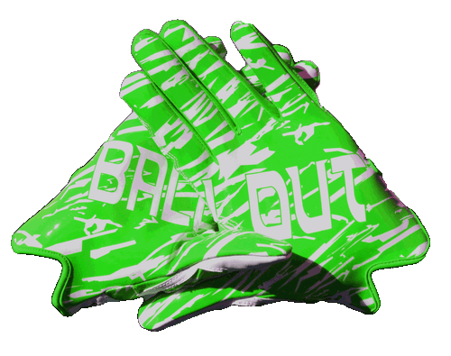 neon green football gloves