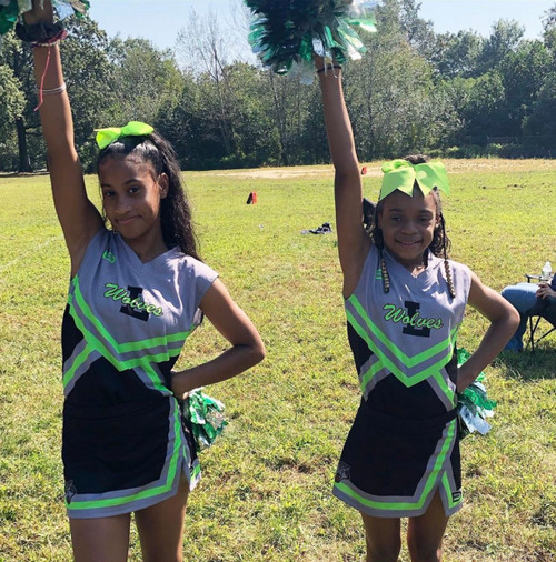 3 piece Cheer Uniforms - Sleeveless top, Skirt, and Under Shorts