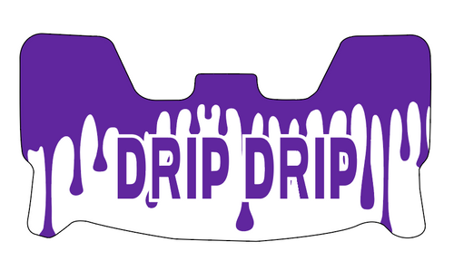 DRIP DRIP PURPLE AND WHITE