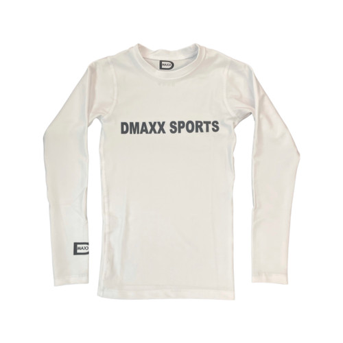 WHITE LS COMPRESSION SHIRT