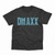 DMAXX TEE - BLACK WITH COLUMBIA BLUE PRINT