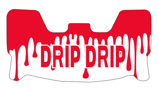 DRIP DRIP RED AND WHITE