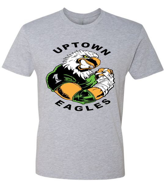  UPTOWN EAGLE  logo Tees - gray