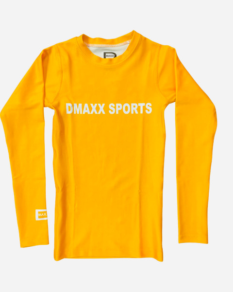 Long Sleeve Compression shirt - Yellow(gold)