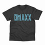 DMAXX TEE - BLACK WITH COLUMBIA BLUE PRINT