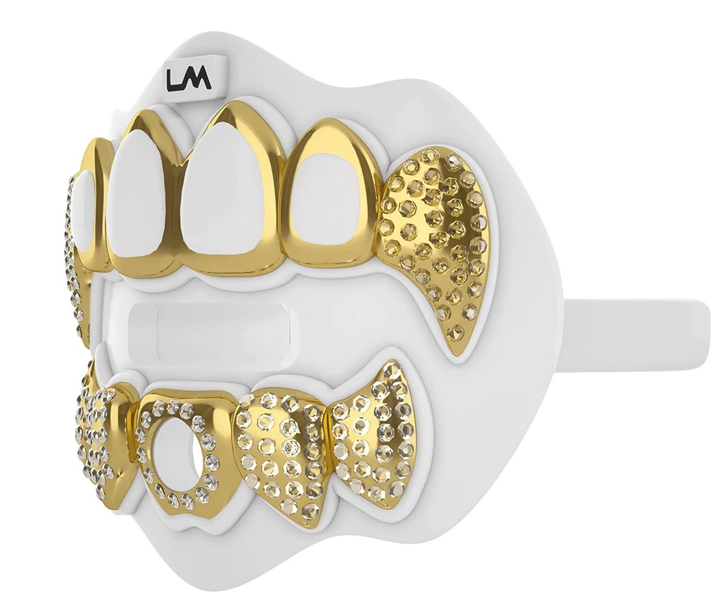 【特価】Loudmouth3Dクローム グリルズブリン ホワイト／ゴールド LOUDMOUTH 3D-CHROME GRILLZ - Dmaxx Sports