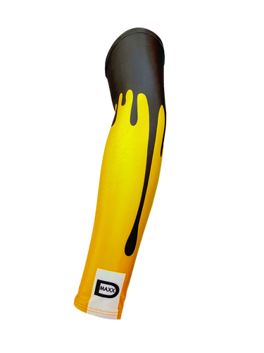 Drip Sleeve - Compression Sleeve - Black and Yellow - Dmaxx Sports