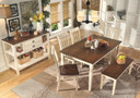 Whitesburg - Brown / Cottage White - Dining Room Server