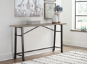 Lesterton - Light Brown / Black - Long Counter Table