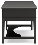 Beckincreek - Black - Home Office Storage Leg Desk