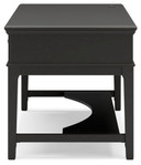 Beckincreek - Black - Home Office Storage Leg Desk