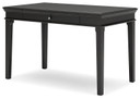 Beckincreek - Black - Home Office Small Leg Desk