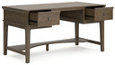 Janismore - Weathered Gray - Home Office Storage Leg Desk