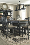 Tyler - Black / Gray - Rectangular Dining Room Counter Table