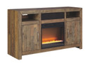 Sommerford - Brown - LG TV Stand W/Fireplace Option