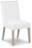 Wendora - Bisque / White - Dining Uph Side Chair (Set of 2)