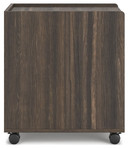 Zendex - Dark Brown - File Cabinet