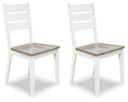 Nollicott - Whitewash / Light Gray - Dining Room Side Chair (Set of 2)