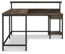 Arlenbry - Gray - L-desk With Storage