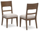 Cabalynn - Oatmeal / Light Brown - Dining Uph Side Chair (Set of 2)