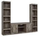 Wynnlow - Gray - 3-Piece Entertainment Center