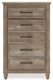 Yarbeck - Sand - Five Drawer Chest