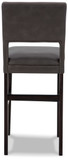 Leektree - Gray / Brown - Tall Uph Barstool (Set of 2)