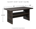 Easy - Dark Brown / Beige - Rect Multi-use Table