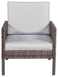 Lainey - Two-tone Gray - Love/Chairs/Table Set (Set of 4)