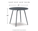 Palm Bliss - Gray - Round Dining Table