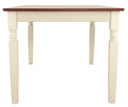 Whitesburg - Brown / Cottage White - Rectangular Dining Room Table