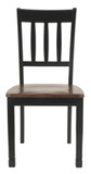 Owingsville - Black / Brown - Dining Room Side Chair (Set of 2)