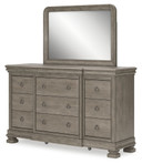 Lexorne - Gray - Dresser And Mirror