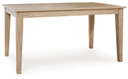 Gleanville - Light Brown - Rectangular Dining Room Table