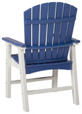 Toretto - Blue / White - Arm Chair (Set of 2)